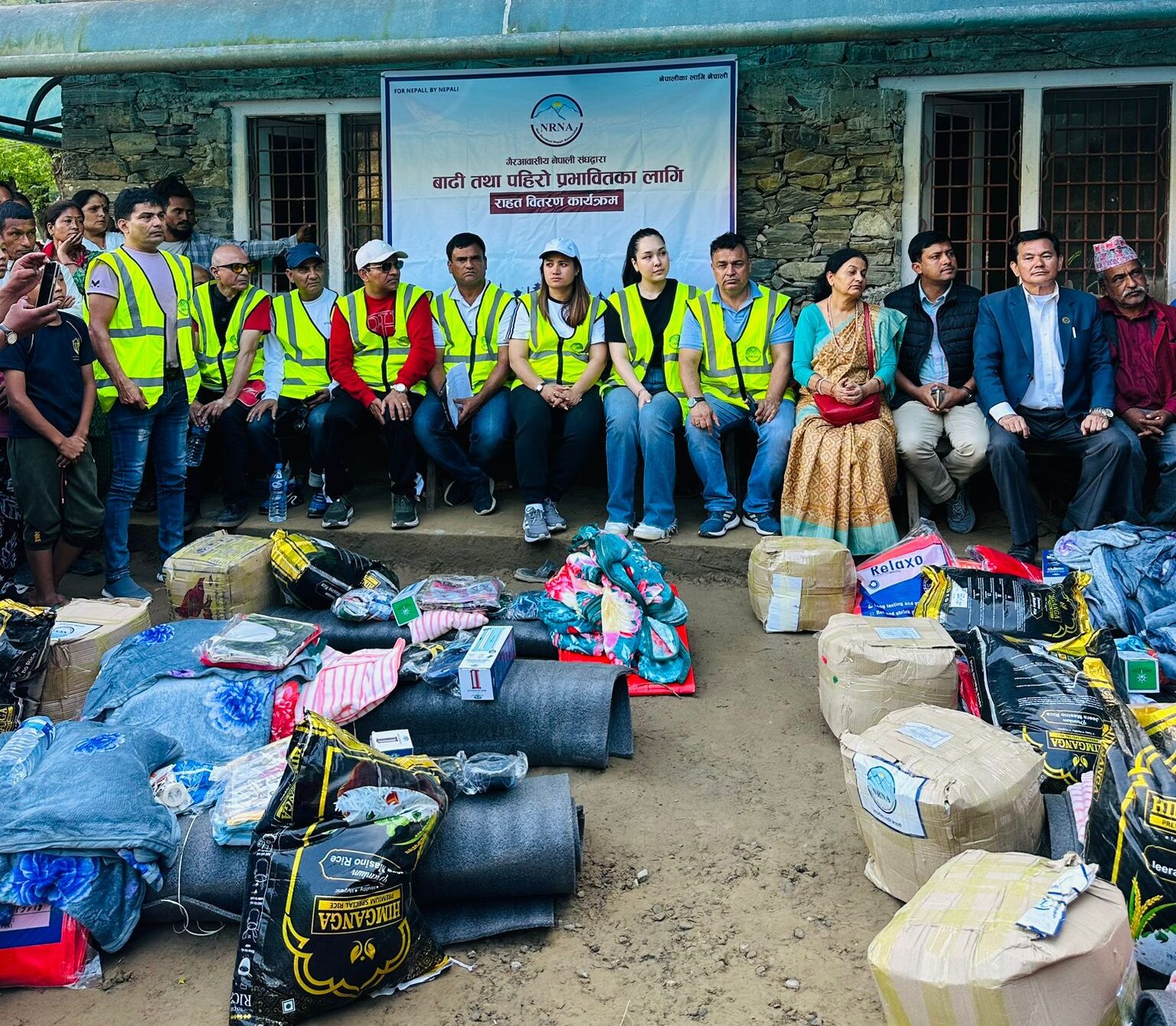 Distribution of Relief Packages for Flood and Landslide Victims Across Nepal